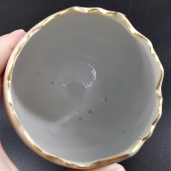 Cracked Egg Footed Napco Ware Vase Dish Planter Porcelain Floral Flower 6H3199/L - Picture 5 of 11